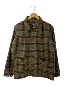 Needles◆D.N.Coverall/Plaid Tweed/カバーオール/S/ポリエステル/BRW/チェック/HM166