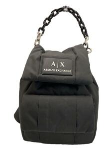 ARMANI EXCHANGE◆2WAY/リュック/ナイロン/BLK