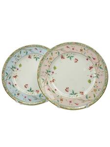 Noritake◆21cmプレートペア/花更紗プレート/2点セット/WHT/4409-56L/P97211