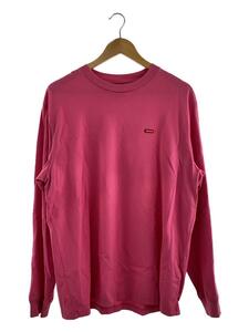 Supreme◆Small Box L/S Tee/長袖Tシャツ/M/コットン/PNK