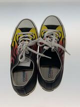 CONVERSE◆ローカットスニーカー/26.5cm/BLK/キャンバス/1CL508/ファイヤーパターン_画像3