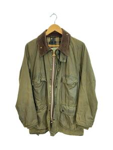 Barbour◆ジャケット/-/コットン/KHK/無地