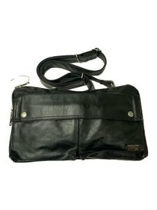 PORTER◆FREESTYLE SHOULDER BAG/レザー/ブラック/707-07144//