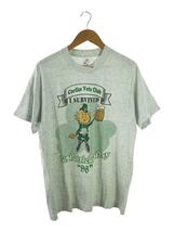 FRUIT OF THE LOOM◆Tシャツ/L/コットン/グレー/90S/CORLISS VETS CLUB/ST PATRICKS DAY//_画像1