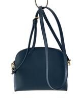 FURLA◆ショルダーバッグ/レザー/BLU/無地/パイパーミニ_画像3