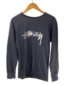 STUSSY◆長袖Tシャツ/S/コットン/BLK//