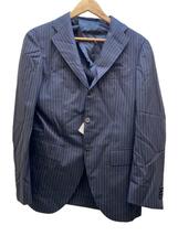 DORMEUIL◆スーツ/48/ウール/NVY/ストライプ/117-10-0075//_画像1