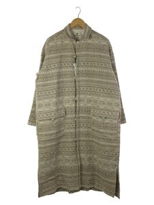 snow peak◆コート/M/シルク/BRW/総柄/JK-20AU11603EC/Cotton Silk Jacquard Coat//