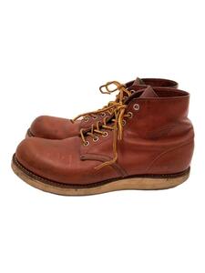 RED WING◆レースアップブーツ・6インチクラシックプレーントゥ/UK8.5/RED/牛革