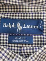 POLO RALPH LAUREN◆BLAKE/長袖シャツ/XL/コットン/WHT/チェック_画像3