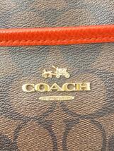 COACH◆ショルダーバッグ_シグネチャー/レザー/BRW_画像5