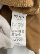 AURALEE◆SUPER SOFT HEAVY SWEAT/スウェット/3/コットン/BEG/無地//_画像4