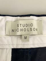 STUDIO NICHOLSON◆VOLUME PLEAT PANTS/M/コットン/NVY/無地/SNM-078_画像4