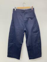 STUDIO NICHOLSON◆VOLUME PLEAT PANTS/M/コットン/NVY/無地/SNM-078_画像2