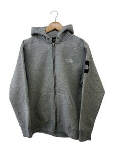 THE NORTH FACE◆ジップパーカー/S/ポリエステル/GRY/NT62349/SQUARE LOGO FULLZIP