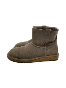 UGG australia◆パンチング/ショートブーツ/24cm/GRY/F19016K