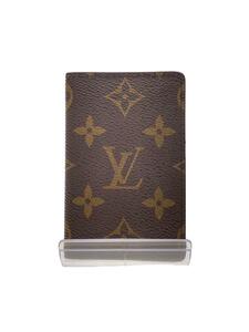 LOUIS VUITTON◆ポシェット・カルト・ヴィジット_モノグラム・キャンバス_BRW/PVC/BRW/総柄/メンズ