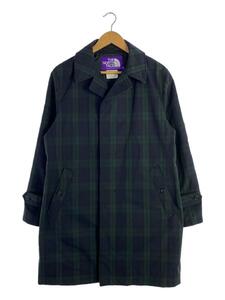 THE NORTH FACE PURPLE LABEL◆ステンカラーコート/M/ナイロン/GRN/チェック/ny2955n