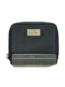 GUCCI◆コインケース/レザー/BLK/無地/メンズ/368179-0416