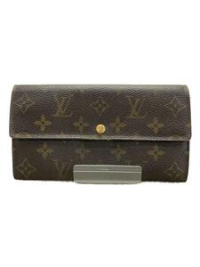 LOUIS VUITTON◆2)ポシェット・ポルト・モネ・クレディ_モノグラム・キャンバス_BRW/PVC/BRW/メンズ