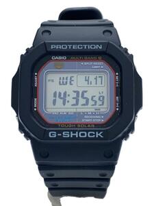 CASIO◆ソーラー腕時計_G-SHOCK/デジタル/ラバー/GRY/BLK