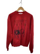 UNION◆×KOWGA/ALL DUES PAID IN FULL CREWNECK/スウェット/2/コットン/RED_画像1