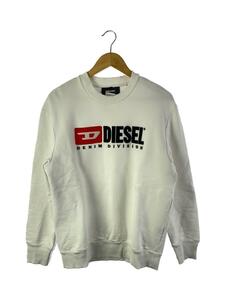 DIESEL◆ロゴスウェット/スウェット/XS/コットン/ホワイト