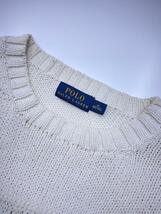 POLO RALPH LAUREN◆セーター(厚手)/M/コットン/WHT_画像6