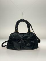 MARC BY MARC JACOBS◆ショルダーバッグ/レザー/BLK/無地_画像3
