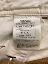 Carhartt◆オーバーオール/34/コットン/BRW_画像5