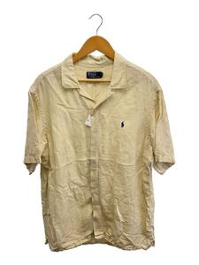 POLO RALPH LAUREN◆オープンカラー半袖シャツ/XL/リネン/IVO