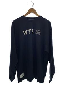 WTAPS◆Tシャツ/2/コットン/NVY/231ATDT-CSM03/ネイビー