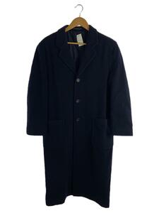 YOHJI YAMAMOTO◆IMPER MEABLE/チェスターコート/38/ウール/NVY/無地/MG010-301-28