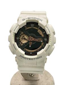 CASIO◆クォーツ腕時計・G-SHOCK/デジアナ/WHT