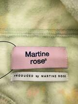 MARTINE ROSE◆BATWING FLEECE/スウェット/XS/ポリエステル/GRN/花柄_画像3