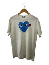 PLAY COMME des GARCONS◆Tシャツ/XL/コットン/WHT/AZ-T106_画像1