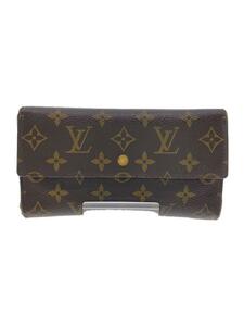 LOUIS VUITTON◆ポルト・トレゾール・インターナショナル_モノグラム・キャンバス_BRW/PVC/BRW/メンズ