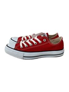 CONVERSE◆タグ付/CANVAS ALL STAR OX/オールスター/24.5cm/RED/キャンバス/M9696