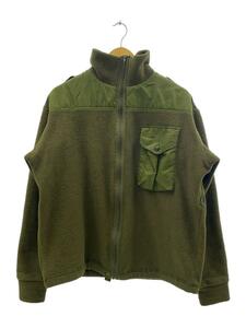 MILITARY◆USED/カナダ軍/COMBAT FLEECE JACKET/ポリエステル/GRN/無地