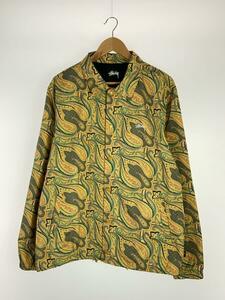 STUSSY◆Paisley Coach jkt/コーチジャケット/L/ポリエステル/ORN/ペーズリー/115429