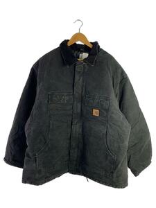 Carhartt◆ジャケット/-/コットン/BLK/無地