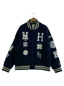 HUF◆20Year ClassicH Varsity JKT/スタジャン/XL/ウール/NVY/JK00368//