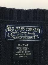 POLO JEANS CO.◆セーター(厚手)/XL/コットン/NVY//_画像3