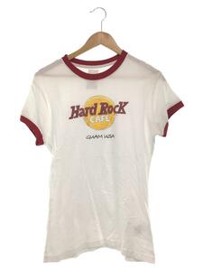 HARD ROCK◆HARD ROCK CAFE/リンガーTシャツ/L/コットン/WHT//