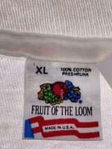 FRUIT OF THE LOOM◆90s/BrainWaves/Tシャツ/XL/コットン/ホワイト_画像3