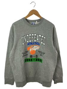 UNDEFEATED◆スウェット/L/コットン/GRY/212077010016//