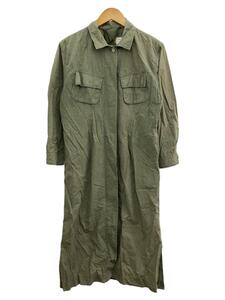 Nigel Cabourn Woman◆シャツワンピース/8/コットン/KHK/無地/8044-08-53001/ヤケあり