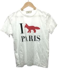 MAISON KITSUNE◆Tシャツ/XS/コットン/WHT/プリント/KWM-1706-A