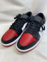 NIKE◆AIR JORDAN 1 LOW/27.5cm/RED/PVC/レッド/ジョーダンワンロウ/箱有_画像2