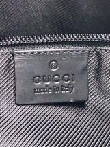 GUCCI◆ショルダーバッグ_レザー_ブラック/レザー/BLK/モノグラム_画像5